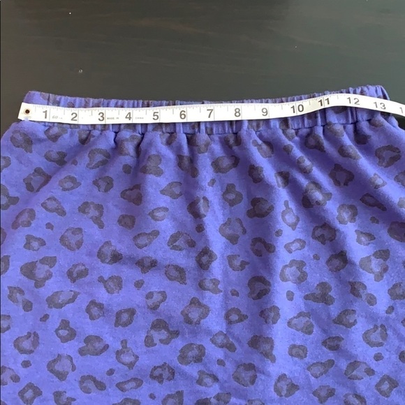 Splendid purple leopard elastic waist skirt - Picture 5 of 7